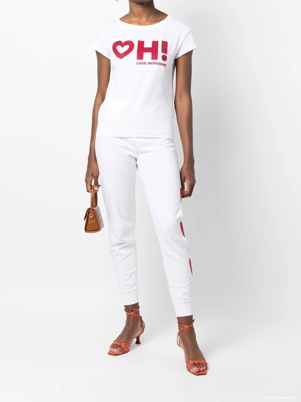 Cheap track pants heart-detail Love Women Moschino 0404